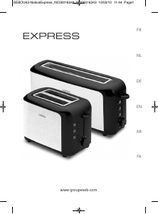 Manual SEB TT356000 Express Toaster
