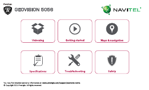 Manual Prestigio GeoVision 5056 (Navitel) Car Navigation