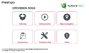 Manual Prestigio GeoVision 5068 (Navitel) Car Navigation