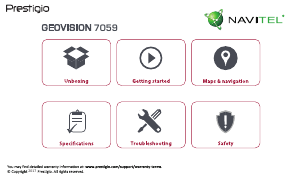 Handleiding Prestigio GeoVision 7059 (Navitel) Navigatiesysteem