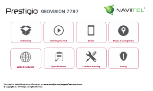 Manual Prestigio GeoVision 7797 (Navitel) Car Navigation