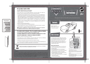 Mode d’emploi Mattel M8487 Cars Tru L&S McQueen