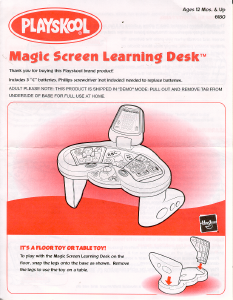 Manual Hasbro Playskool Magic Screen Learning Desk