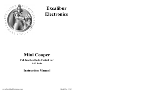 Manual Excalibur Electronics Mini Cooper Radio Controlled Car