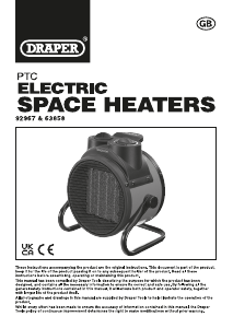 Manual Draper ESH2800PTC Heater