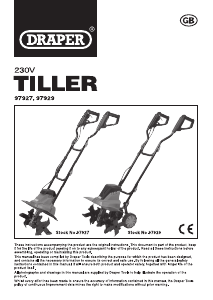 Handleiding Draper GT800/360D Cultivator