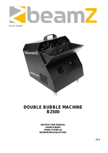 Manual BeamZ 160.569 B2500 Bubble Machine