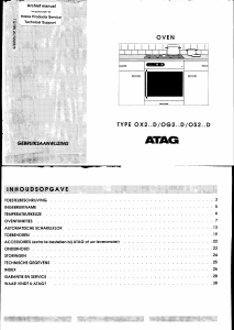 Handleiding ATAG OX2.11.H5B/2 Oven