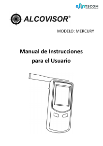 Manual de uso Alcovisor Mercury Alcoholímetro