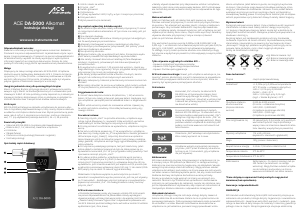 Instrukcja ACE DA-5000 Alkomat