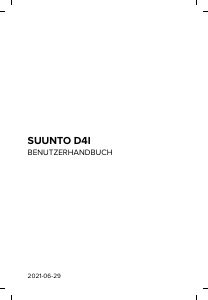 Bedienungsanleitung Suunto D4i Tauchcomputer