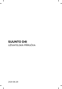 Manuál Suunto D4i Potápěčský počítač