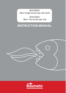Manual de uso Baumatic BHG400SS Placa