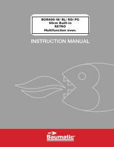 Manual Baumatic BOR610PP Oven