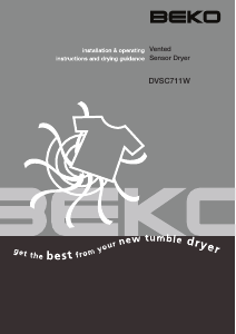 Manual BEKO DVSC 711 Dryer
