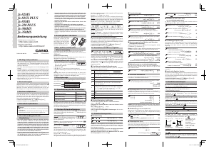 Bedienungsanleitung Casio FX-220 PLUS Rechner