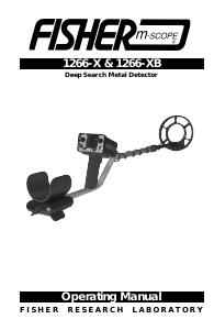 Manual Fisher 1266-XB Metal Detector