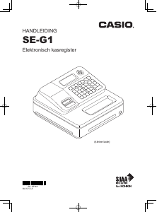 Handleiding Casio SE-G1 Kassasysteem