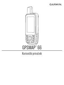 Priručnik Garmin GPSMAP 66 Ručna navigacija