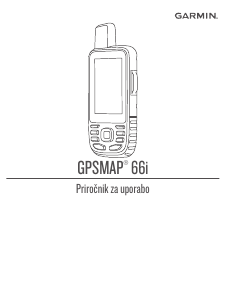 Priročnik Garmin GPSMAP 66i Ročna navigacija