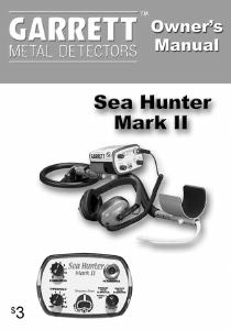 Manual Garrett Sea Hunter Mark II Metal Detector
