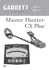 Manual Garrett Master Hunter CX Plus Metal Detector