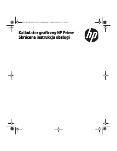 Instrukcja HP Prime Kalkulator graficzny