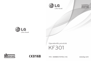 Priročnik LG KF301 Mobilni telefon
