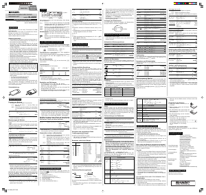 Bedienungsanleitung Sharp EL-500W Rechner