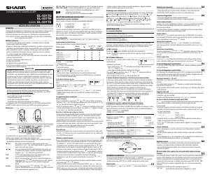 Használati útmutató Sharp EL-531TG Számológép
