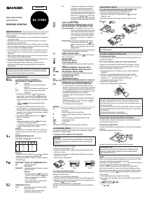 Használati útmutató Sharp EL-1750V Szalagos számológép