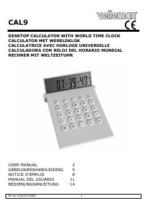 Manual Velleman CAL9 Calculator