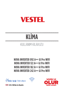 Kullanım kılavuzu Vestel Nova Inverter 092 A++ GI Pro WiFi Klima