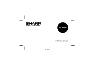 Instrukcja Sharp EL-503W Kalkulator