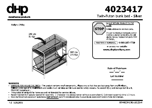 Handleiding Dorel Home 4023417 Stapelbed