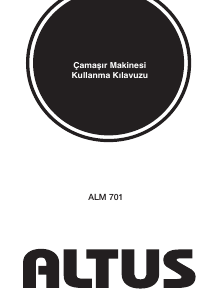 Kullanım kılavuzu Altus ALM 701 Çamaşır makinesi