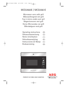 Bedienungsanleitung AEG-Electrolux MCD2660E-M Mikrowelle
