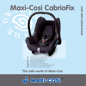 Manuál Maxi-Cosi CabrioFix Autosedadlo