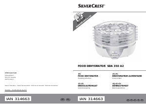 Mode d’emploi SilverCrest SDA 350 A2 Déshydrateur