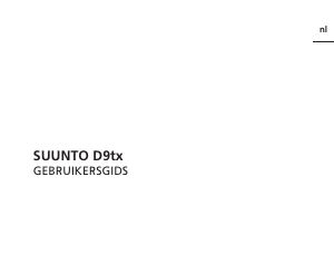 Handleiding Suunto D9tx Duikcomputer