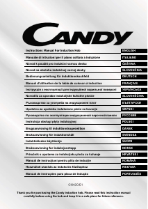 Руководство Candy CI642C/E1 Варочная поверхность