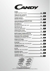 Manual Candy CVW6BB Placa