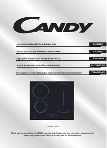 Handleiding Candy CTP6SC4/E1 Kookplaat