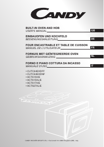 Manuale Candy HCT827XL/E Cucina