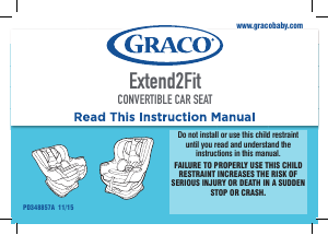 Handleiding Graco Extend2Fit Autostoeltje