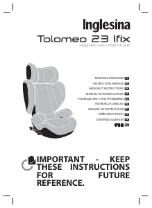 Εγχειρίδιο Inglesina Tolomeo 2.3 iFix Κάθισμα αυτοκινήτου