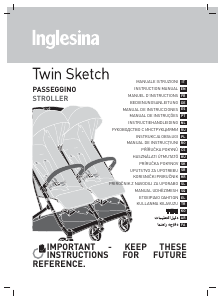 كتيب Inglesina Sketch Twin عربة أطفال