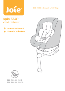 Mode d’emploi Joie Spin 360 Siège bébé