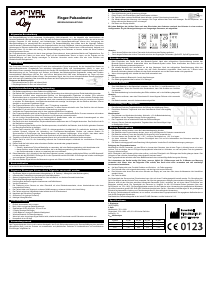 Bedienungsanleitung A-rival oQsy Pulsoximeter