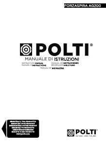 Manuale Polti AG200 Forzaspira Lavavetri